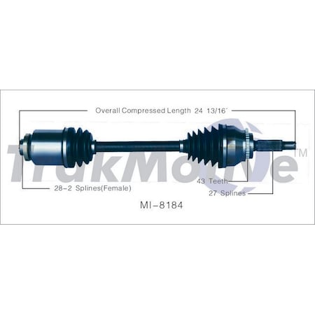 Cv Axle Shaft,Mi-8184